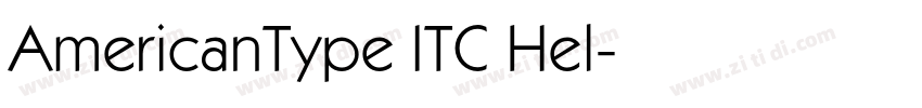 AmericanType ITC Hel字体转换